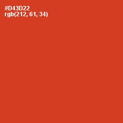#D43D22 - Persian Red Color Image