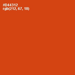 #D44312 - Grenadier Color Image