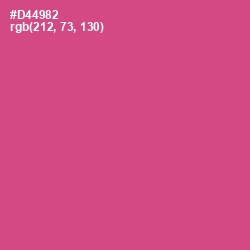 #D44982 - Mulberry Color Image