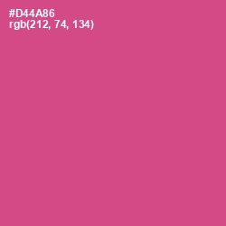 #D44A86 - Mulberry Color Image