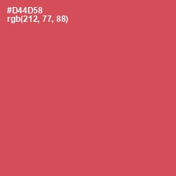 #D44D58 - Chestnut Rose Color Image