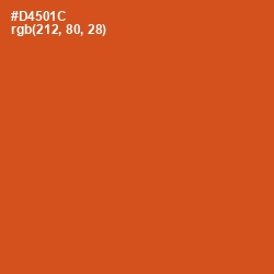 #D4501C - Orange Roughy Color Image