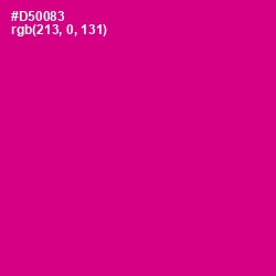 #D50083 - Red Violet Color Image