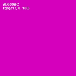 #D500BC - Hollywood Cerise Color Image