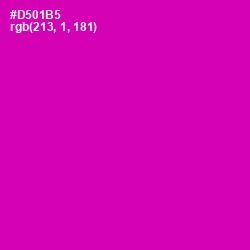 #D501B5 - Hollywood Cerise Color Image