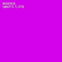 #D501EB - Magenta / Fuchsia Color Image