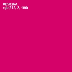 #D5026A - Razzmatazz Color Image