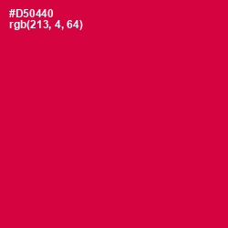 #D50440 - Razzmatazz Color Image