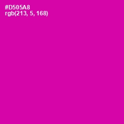 #D505A8 - Hollywood Cerise Color Image