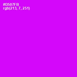 #D507FB - Magenta / Fuchsia Color Image