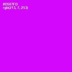 #D507FD - Magenta / Fuchsia Color Image