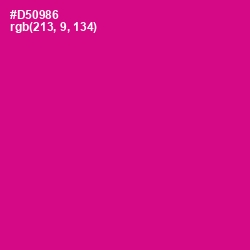 #D50986 - Red Violet Color Image