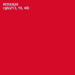#D50A28 - Crimson Color Image