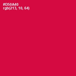 #D50A40 - Maroon Flush Color Image