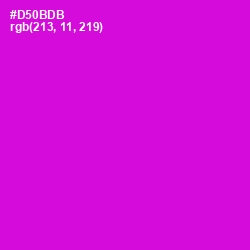 #D50BDB - Purple Pizzazz Color Image