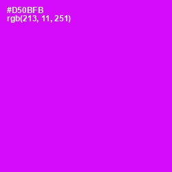 #D50BFB - Magenta / Fuchsia Color Image