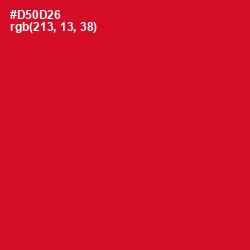 #D50D26 - Crimson Color Image