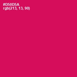 #D50D5A - Razzmatazz Color Image