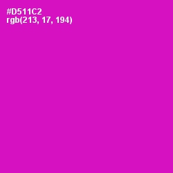 #D511C2 - Shocking Pink Color Image