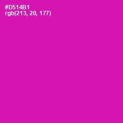 #D514B1 - Hollywood Cerise Color Image