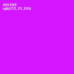 #D515FF - Magenta / Fuchsia Color Image