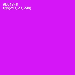 #D517F8 - Magenta / Fuchsia Color Image