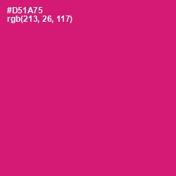 #D51A75 - Cerise Red Color Image
