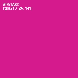 #D51A8D - Red Violet Color Image