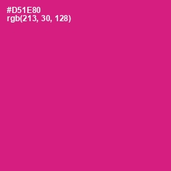 #D51E80 - Red Violet Color Image