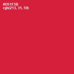 #D51F3B - Crimson Color Image