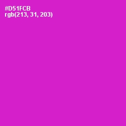 #D51FCB - Shocking Pink Color Image