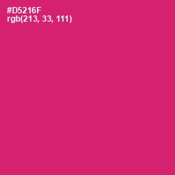 #D5216F - Cerise Red Color Image