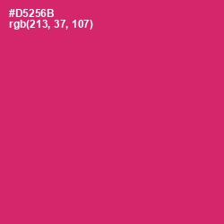 #D5256B - Cerise Red Color Image