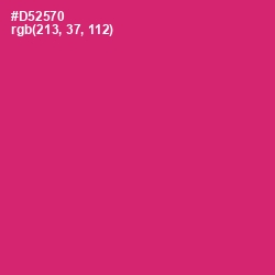 #D52570 - Cerise Red Color Image