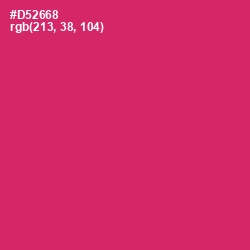 #D52668 - Cerise Red Color Image