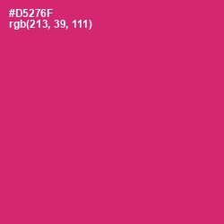 #D5276F - Cerise Red Color Image