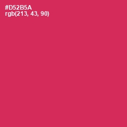 #D52B5A - Maroon Flush Color Image