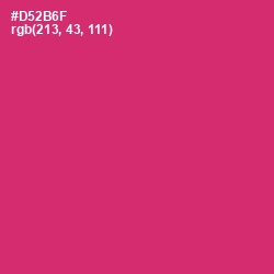 #D52B6F - Cerise Red Color Image