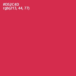 #D52C4D - Brick Red Color Image