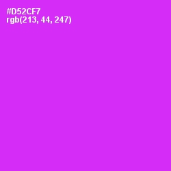 #D52CF7 - Razzle Dazzle Rose Color Image