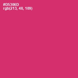 #D5306D - Cerise Red Color Image