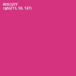 #D5327F - Cerise Red Color Image