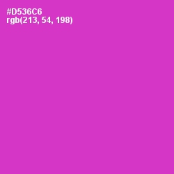 #D536C6 - Razzle Dazzle Rose Color Image