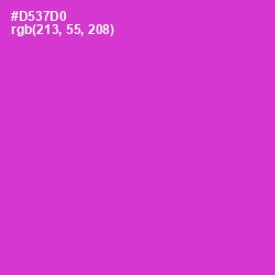 #D537D0 - Razzle Dazzle Rose Color Image