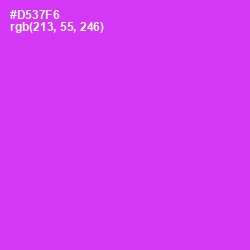 #D537F6 - Razzle Dazzle Rose Color Image