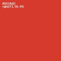 #D53A2D - Persian Red Color Image