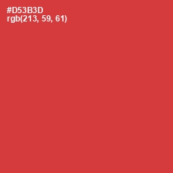 #D53B3D - Flush Mahogany Color Image