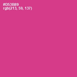 #D53B89 - Cerise Color Image