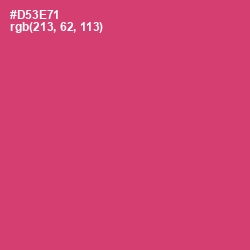 #D53E71 - Cerise Red Color Image