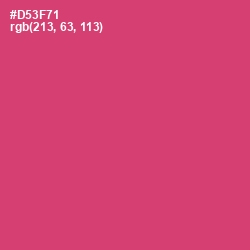 #D53F71 - Cerise Red Color Image